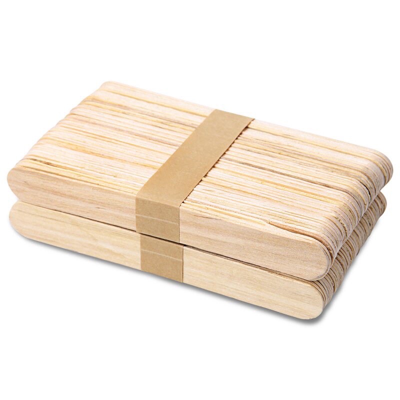 (10 que kem) Que kem gỗ loại đẹp,que wax lông,que gỗ gạt đa năng, que phết sáp