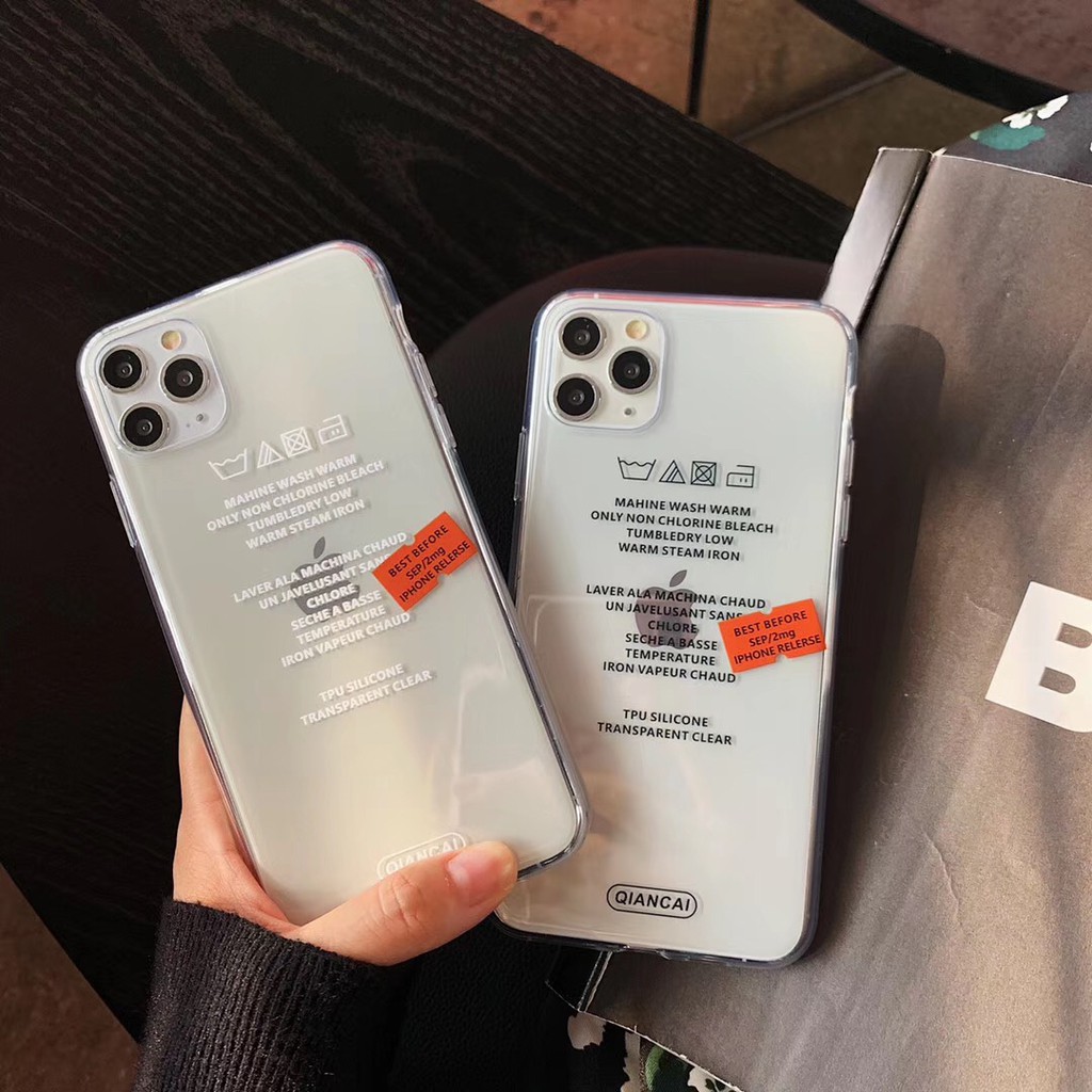 Ốp điện thoại dẻo in hình mác áo nền trong suốt độc đáo cho IPhone11 11Pro Max 7Plus 8 X XR XS Max | BigBuy360 - bigbuy360.vn
