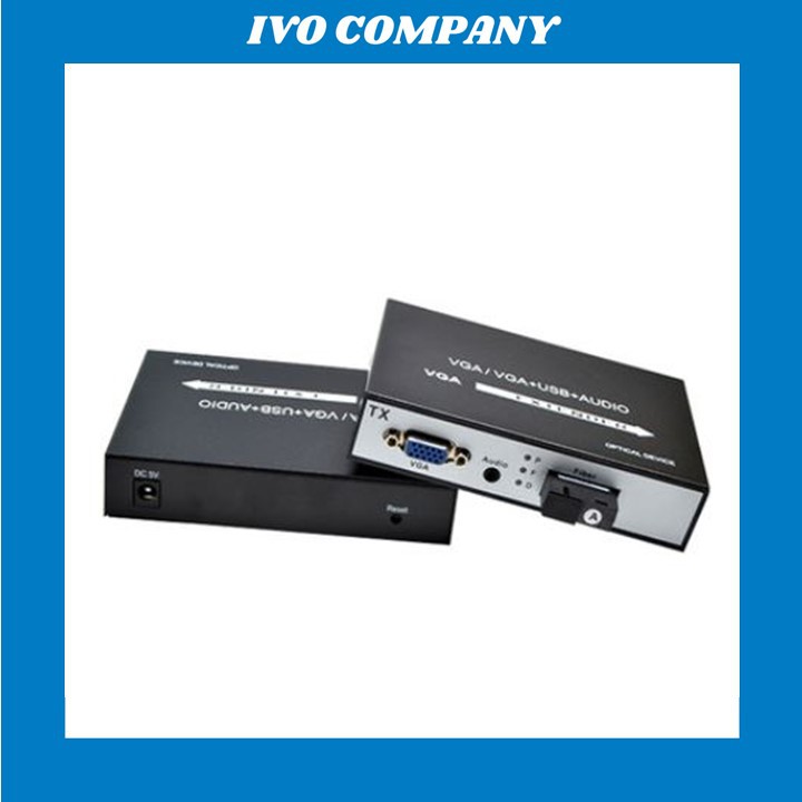 Cặp Converter Chuyển Đổi VGA Sang Cáp Quang 1080P