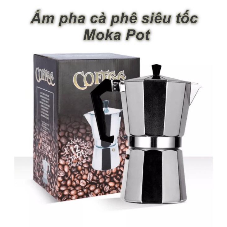 Ấm pha cà phê Moka Pot (1-3 ly) - Home and Garden