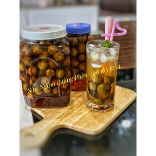Sấu ngâm đường  (đường phèn, gừng mán)