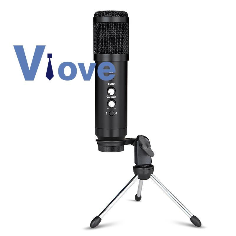 USB Microphone Condenser Recording Microphone with Stand for Computer