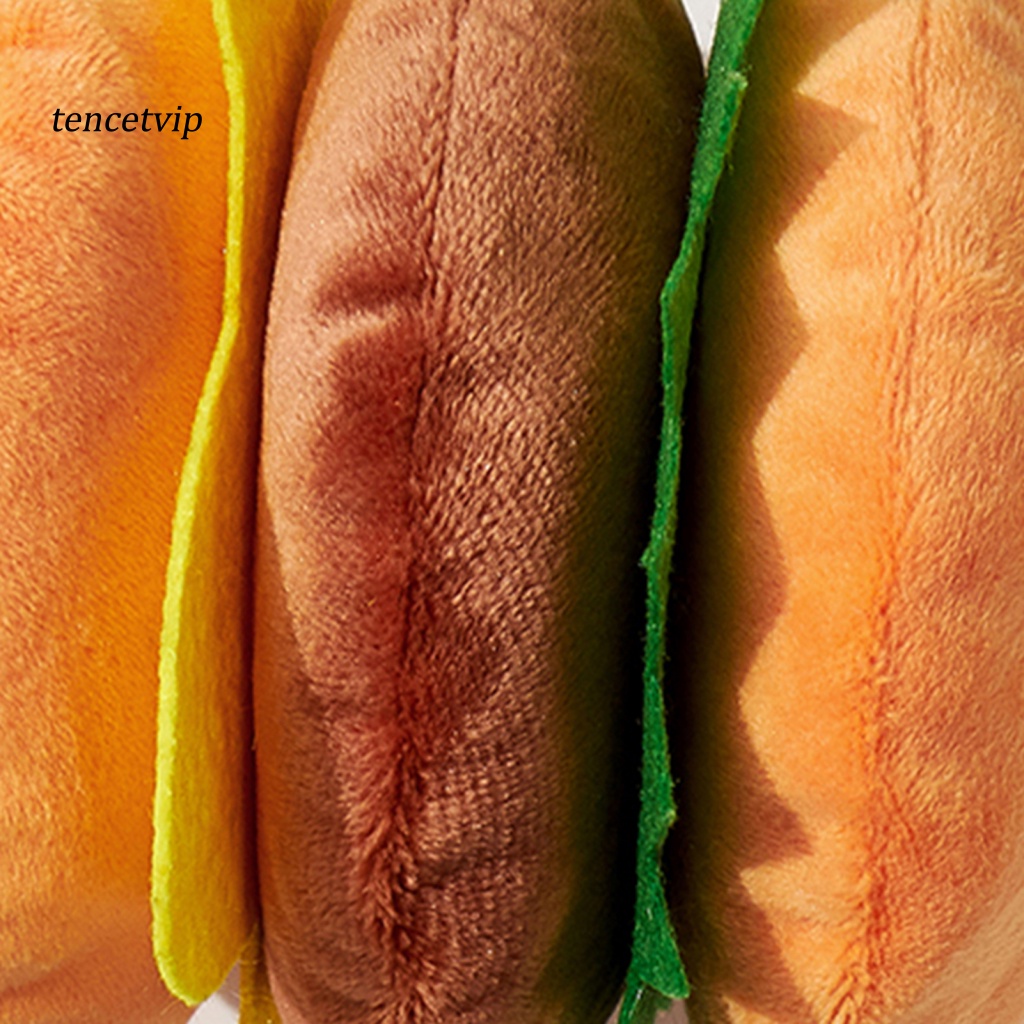 Đồ Chơi Hình Bánh Hamburger Phát Ra Âm Thanh Vui Nhộn Cho Thú Cưng