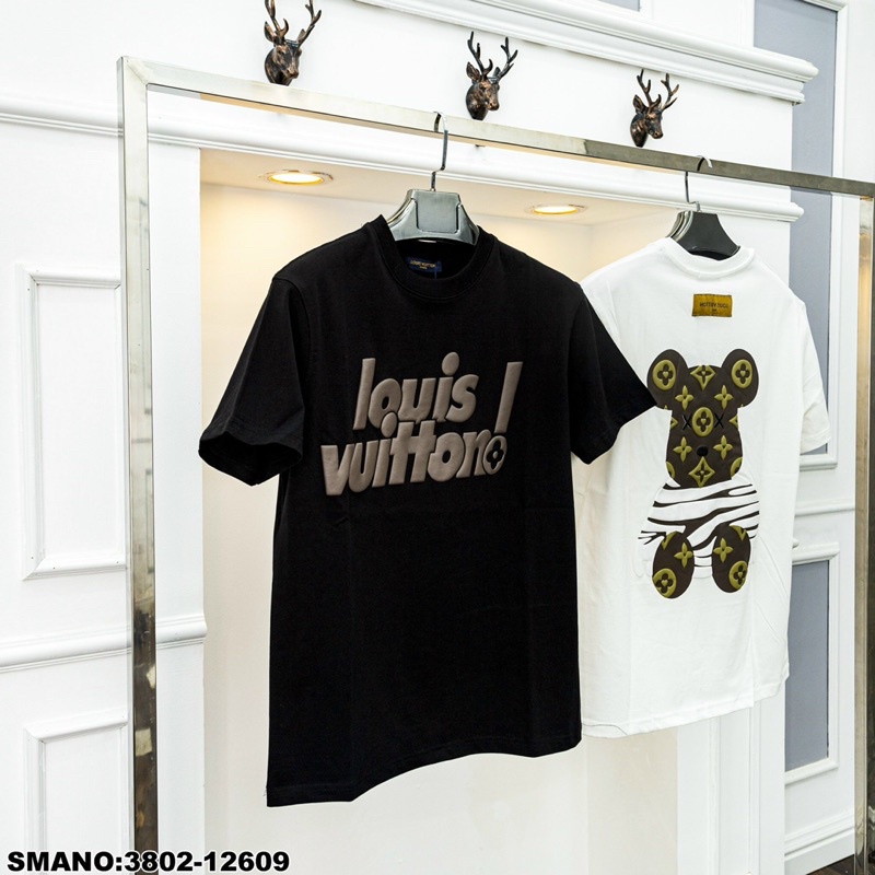 Áo thun tay lỡ unisex Gấu Luôn Vui Tươi in trước sau MOSSSHOP - Áo phông nam nữ phong cách ulzzang form rộng 65kg