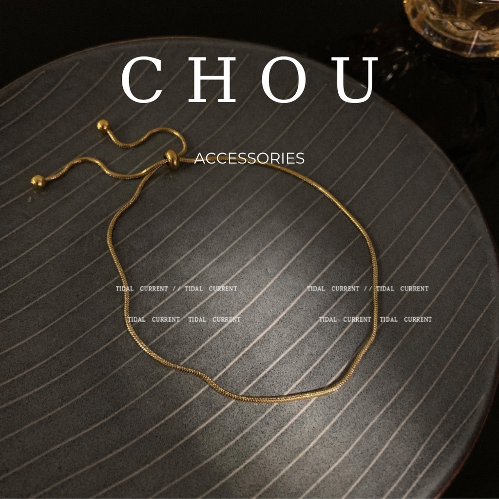 Lắc Tay Dây Rút Trơn Basic | CHOU ACCESSORIES |