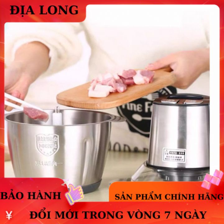 (MIỄN PHÍ SHIP)[HÀNG CHÍNH HÃNG] Máy Xay Thịt, Máy Xay Thực Phẩm Đa Năng Dung Tích 2L, 4 Lưỡi Dao , Công Suất 250W