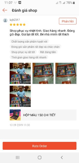 HỘP MÀU 150 CHI TIẾT