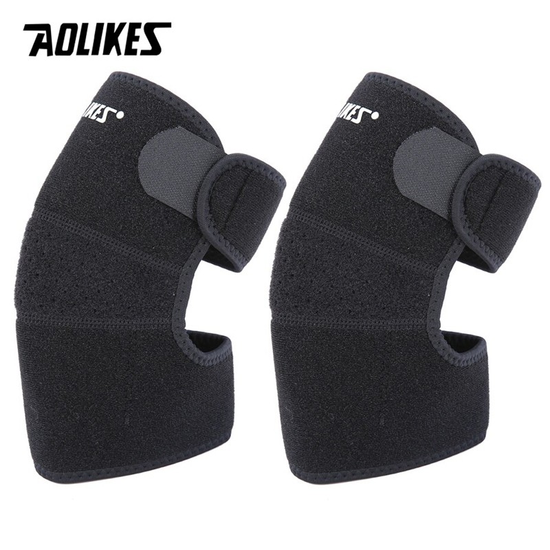 Bộ 2 Đai Bảo Vệ Khủy Tay Hỗ Trợ Chơi Tennis, Cầu Lông, Tập Gym, Bóng Đá Breathable Sport Elbow Support Aolikes TC-7948