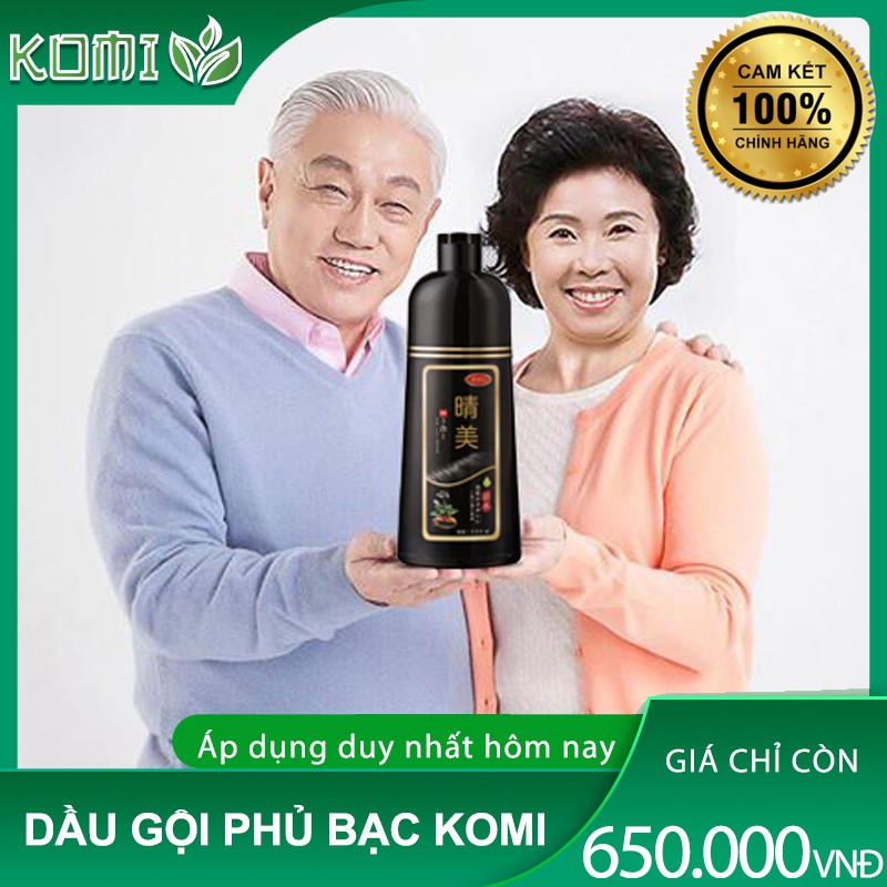 [FREESHIP CHÍNH HÃNG] 💥Dầu Gội Đen Tóc KOMI-Chính Hãng của Nhật Bản