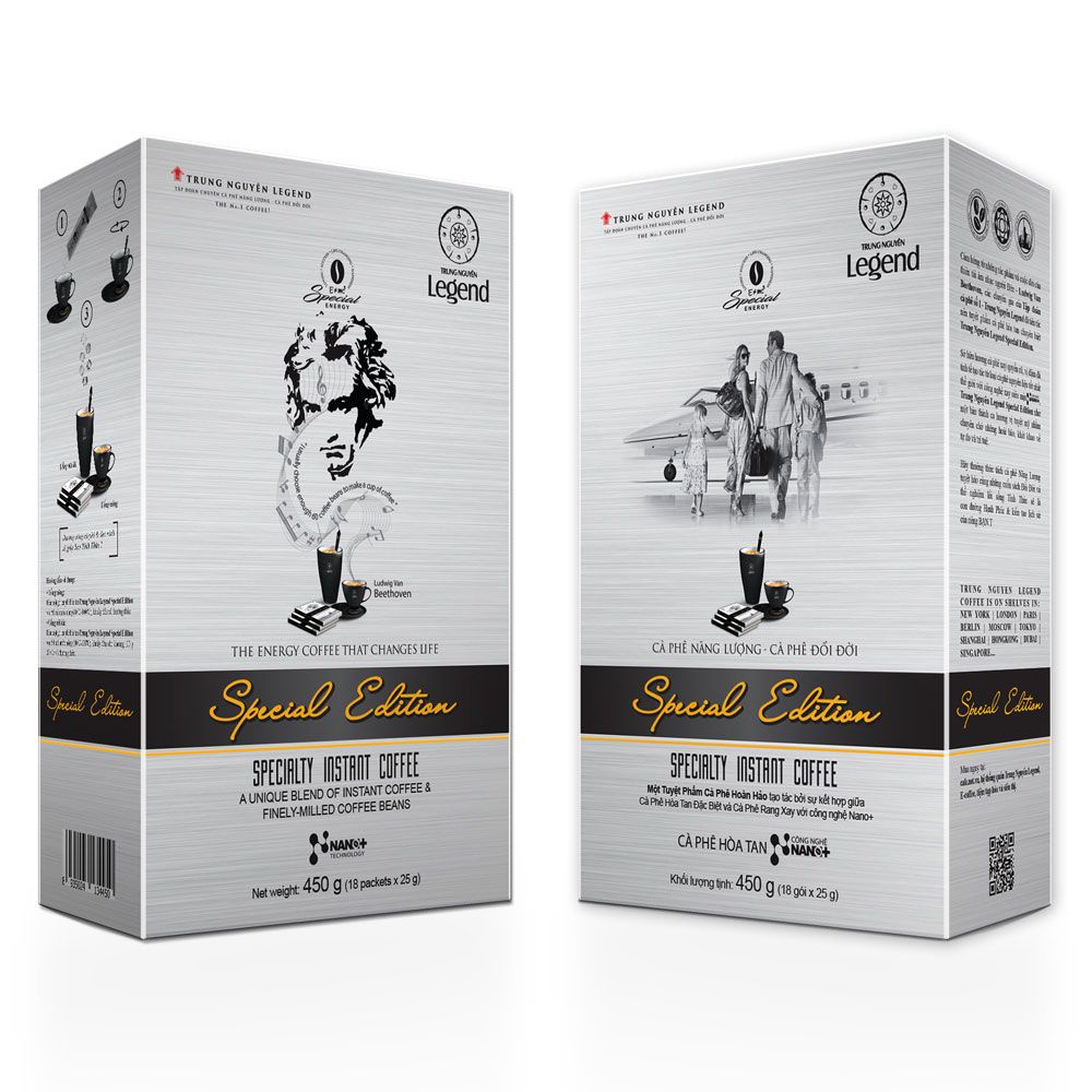 Cà phê hòa tan uống liền special edition hộp 18 gói*25gr