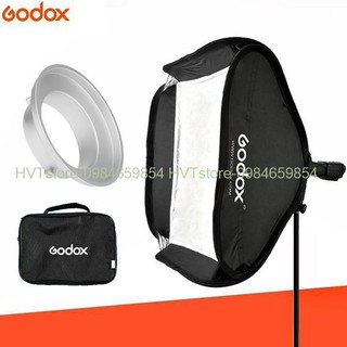 Godox tản sáng kèm ngàm bowen xách tay thao tác nhanh 40x40cm, 50x50cm, 60x60cm, 80x80cm