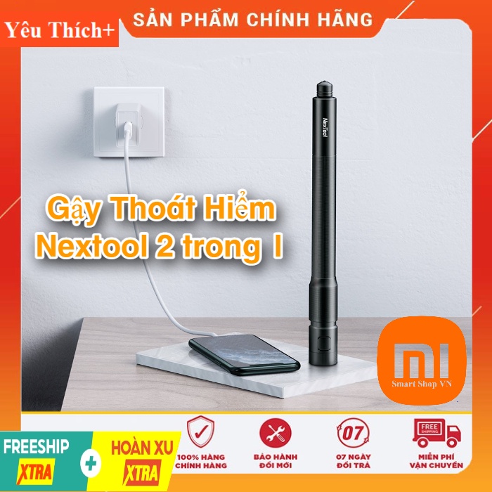 Gậy thoát hiểm khẩn cấp Xiaomi Nextool 2 trong 1 đa năng - Hàng Chính Hãng