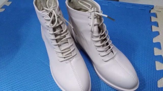 Giày Bốt cổ lửng Martin, bốt buộc dây, đế cao 3.5cm, chất da mềm (Video +Ảnh Thật) | BigBuy360 - bigbuy360.vn