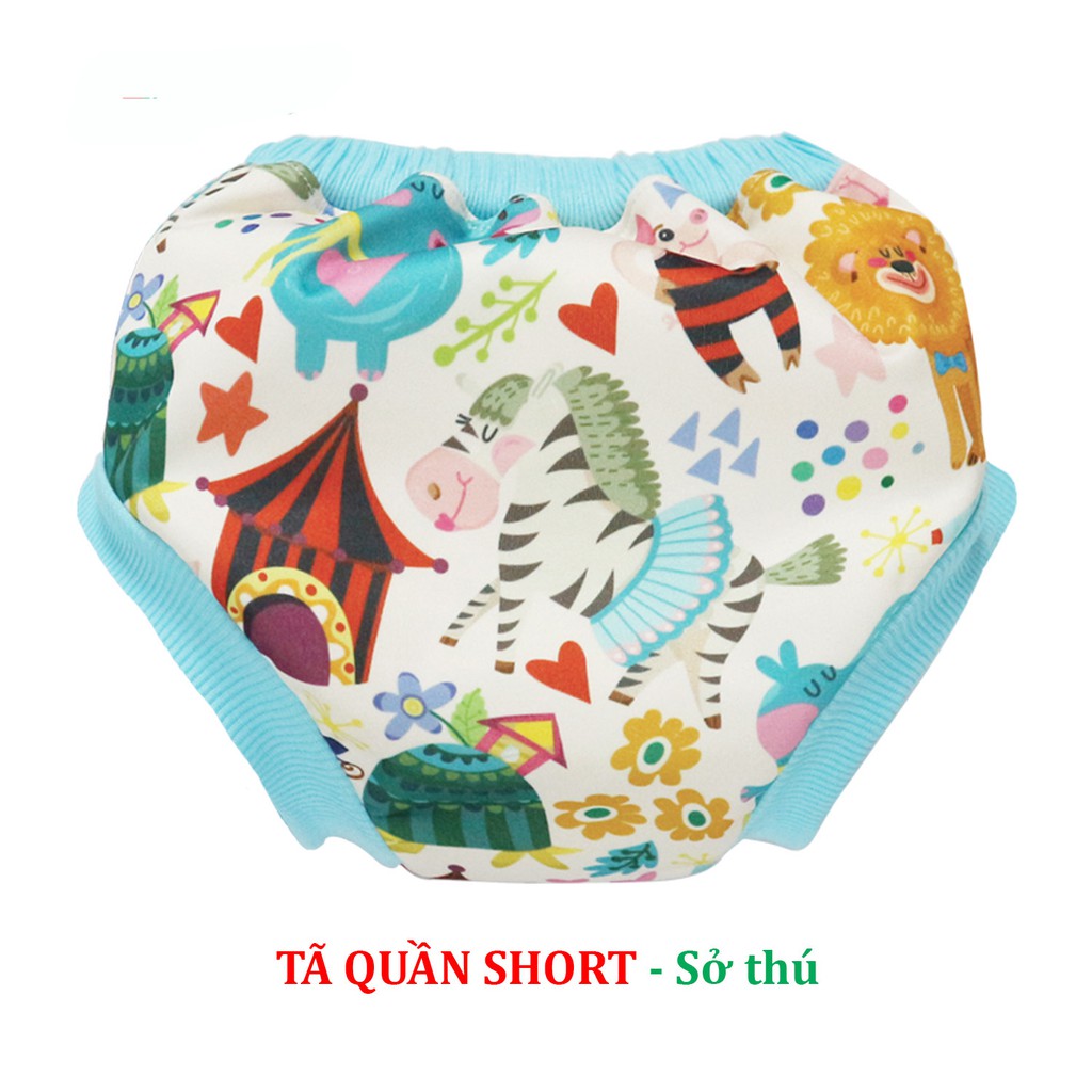 [MẪU MỚI] Tã bỉm vải BabyCute Quần short size M (8-16kg) cho bé mặc ngày và đêm - Giao mẫu ngẫu nhiên