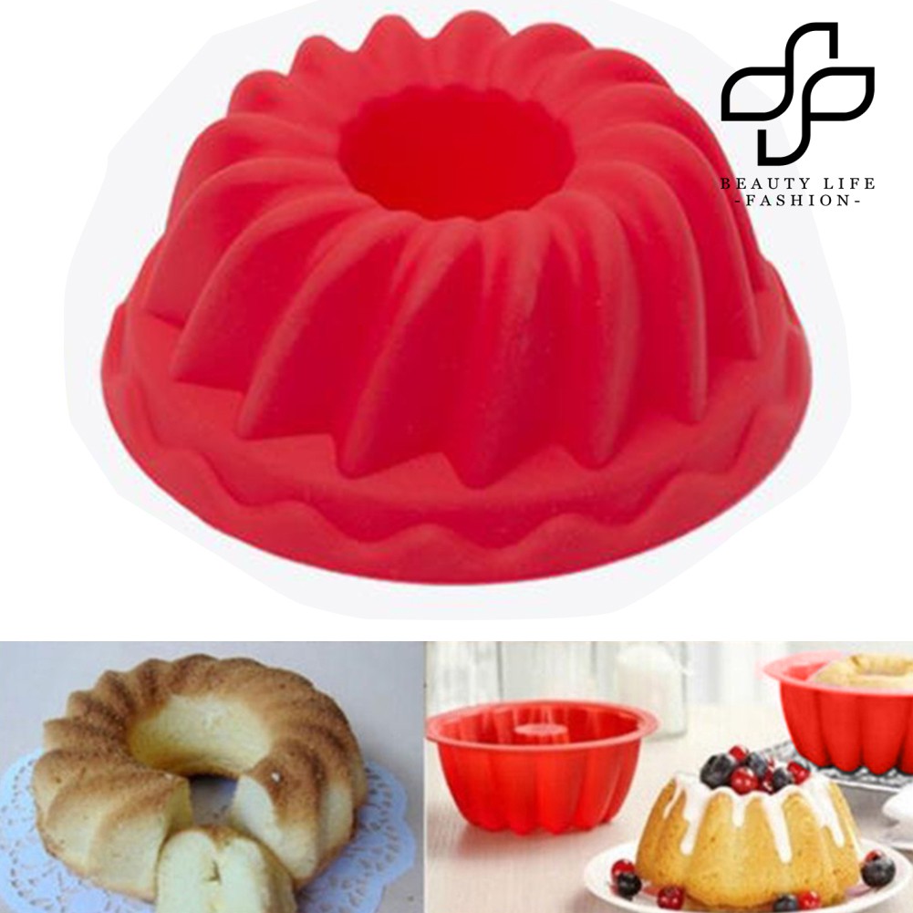 Set 2 Khuôn Silicon Làm Bánh Tạo Hình Xoắn Ốc Sáng Tạo