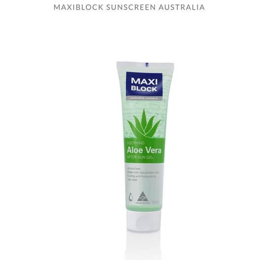 Gel phục hồi da sau đi nắng -Gel Lô Hội Maxi Block Soothing Aloe Vera Affter Sun Gel