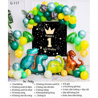 Set Bóng Sinh Nhật Khủng Long