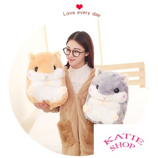 Bộ Chăn Gối Văn Phòng 3In1 Hình CHUỘT HAMSTER Siêu Dễ Thương, Nỉ Nhung Cực Mịn