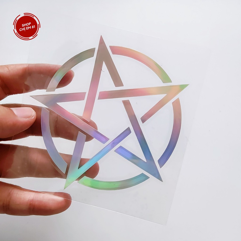 Tem dán trang trí xe máy, ô tô Thuỷ Thủ Mặt Trăng, ngôi sao biểu tượng ma thuật