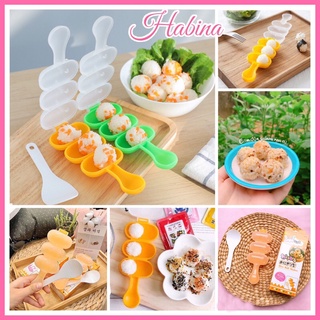 Khôn Lăc Cơm _ Lắc Cơm Viên _Khuôn Lắc Cơm Viên Tròn Cho Bé [ tặng kèm muôi]