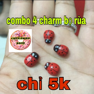 charm bọ rùa( combo 4 cái)