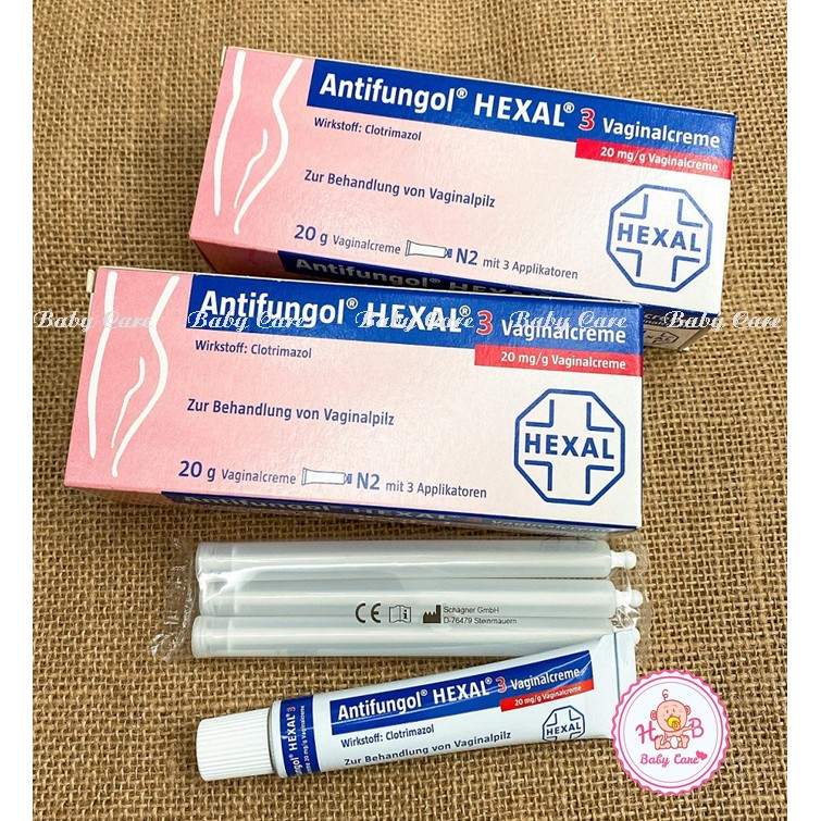 KEM ĐẶT ÂM ĐẠO DẠNG QUE ANTIFUNGOL HEXAL 3