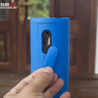 Loa Bluetooth SUNTEK S10 (Xanh) + Tặng củ sạc USB