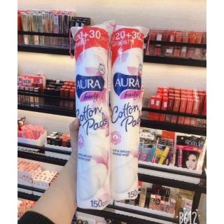 Bông Tẩy trang Aura 150 pads