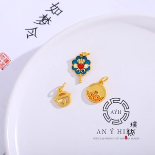 Charm Khóa đồng xu vàng #C195 ( An Ý Hiên)