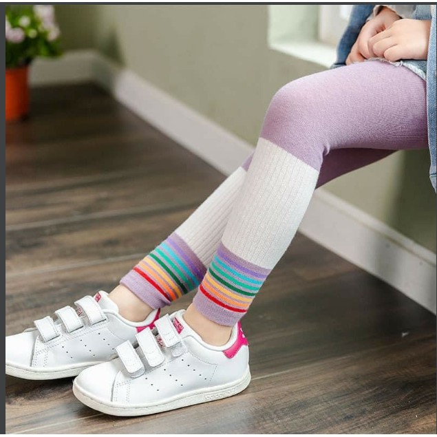 Quần tất legging Cầu vồng cho bé từ 0- 9 tuổi