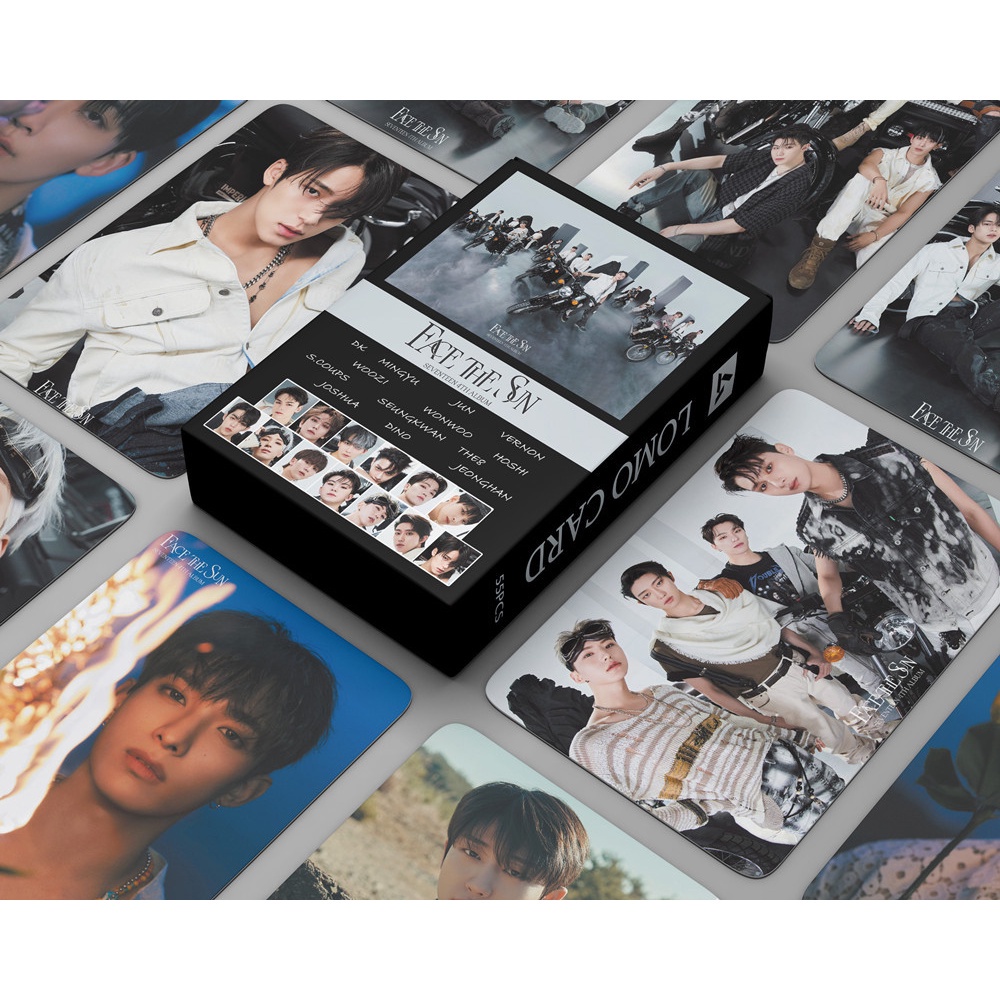 Hộp 55 thẻ ảnh lomo in hình nhóm nhạc SEVENTEEN Album YOUR CHOICE