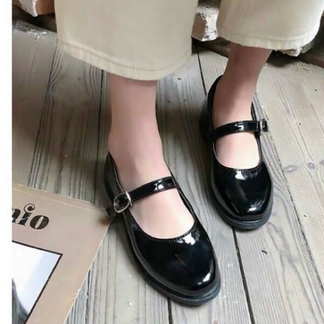FREESHIP GIÀY BÚP BÊ NỮ DA BÓNG QUAI CÀI MARRY JANE