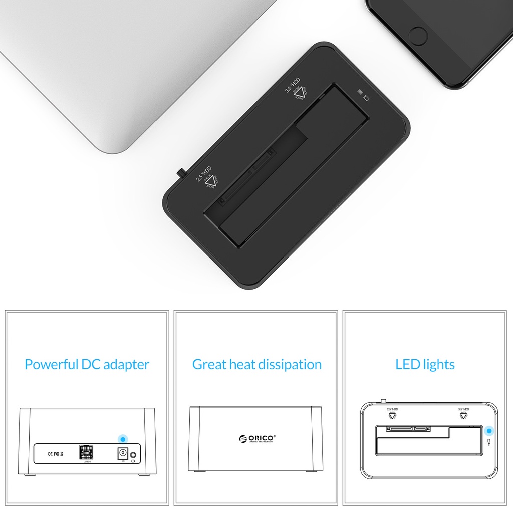 Hộp đựng ổ cứng Orico 2.5/3.5 inch USB3.0 sang SATA HDD 8TB