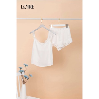 Bộ Đồ Ngủ Nữ Lụa Trơn Mềm Mịn Loirechic BDN05