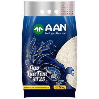Gạo A An ST25 Lúa Tôm 5kg/ 1 túi