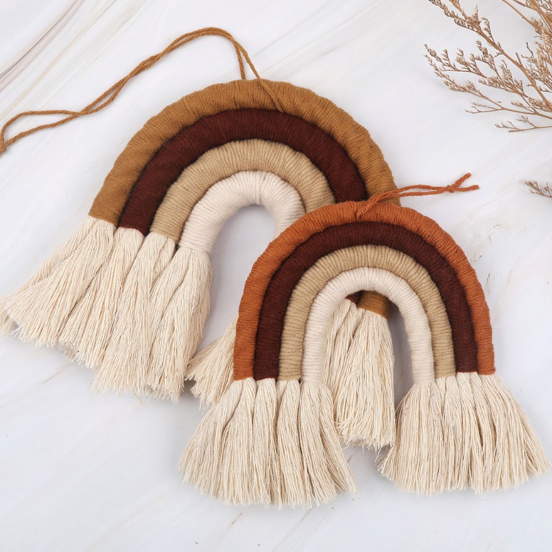Phụ Kiện Cầu Vồng Treo Trang Trí Tường Phong Cách Boho