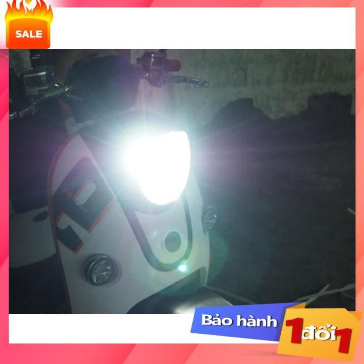 [Top sale] - Đèn pha xe máy led 3 chân H4/E01C siêu sáng