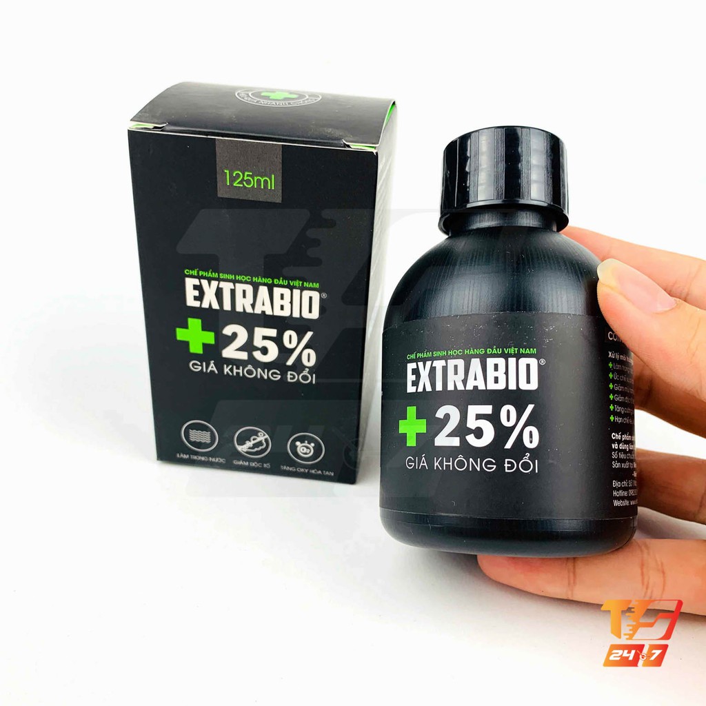 Men Vi Sinh Extra Bio 125ML (Dạng Nước) Cao Cấp Cho Hồ Cá Cảnh, Thuỷ Sinh. [EXTRA BIO]