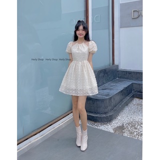 ĐẦM XOÈ CỔ YẾM TAY BỒNG