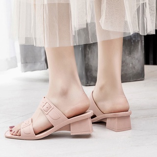 Dép Sandal Cao Gót Dày Vừa Không Trượt Chống Nước Thời Trang Đi Biển