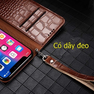Bao da iPhone 14 pro max da thật vân cá sấu sang trọng