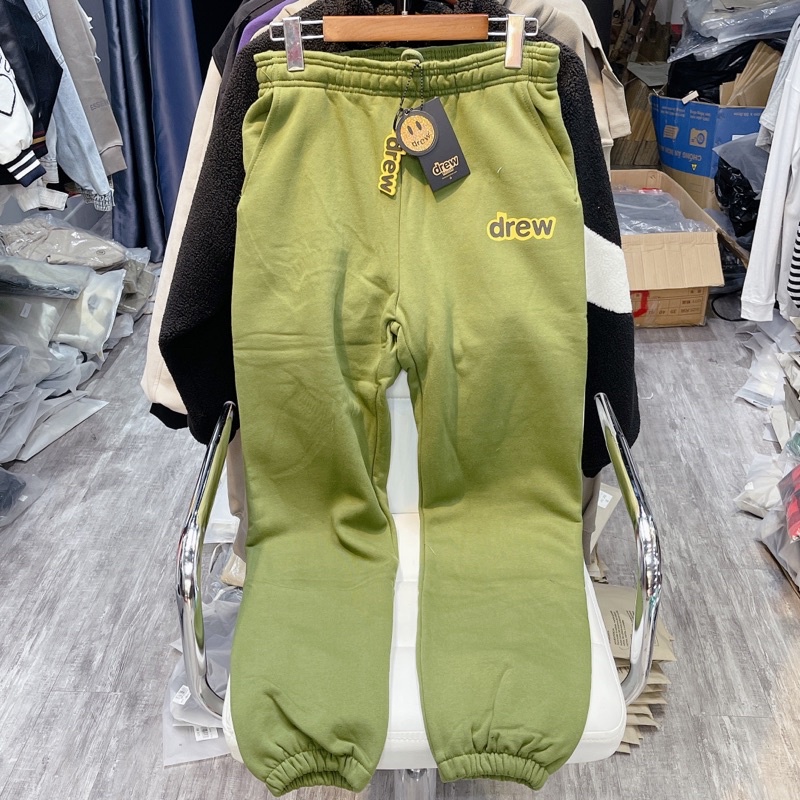 ⚡️[CHỈ 1 NGÀY] - Quần Jogger Drew House Secret Sweatpants Olive, Quần Nỉ Jogger Drew House