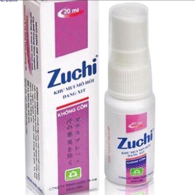 Xịt khử mùi mồ hôi Zuchi 20ml Hoa Linh