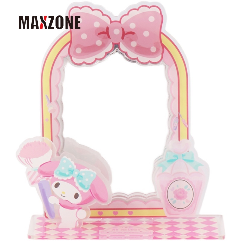 Maxzone Tượng Acrylic Hình Cô Gái Anime Cinnamoroll My Melody Kuromi Diy Để Bàn Trang Trí Cho Nữ