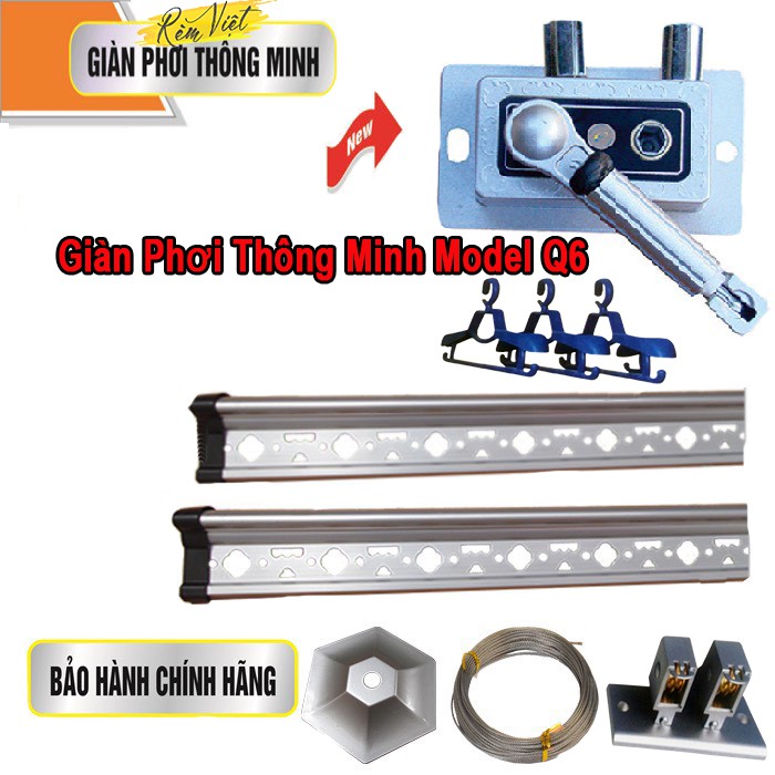 Giàn phơi thông minh giá rẻ Hòa Phát dùng phơi quần áo đồ dùng
