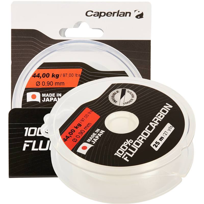 Dây cước câu cá fluorocarbon 100% 25 m Decathlon Caperlan