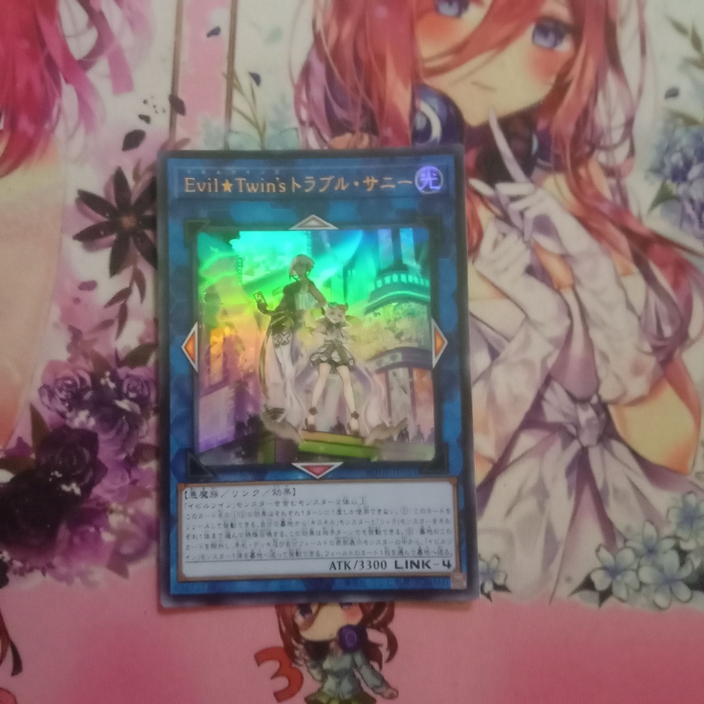 Thẻ bài Yugioh OCG chính hãng Evil★Twin's Trouble Sunny (BODE-JP051) Ultra Rare