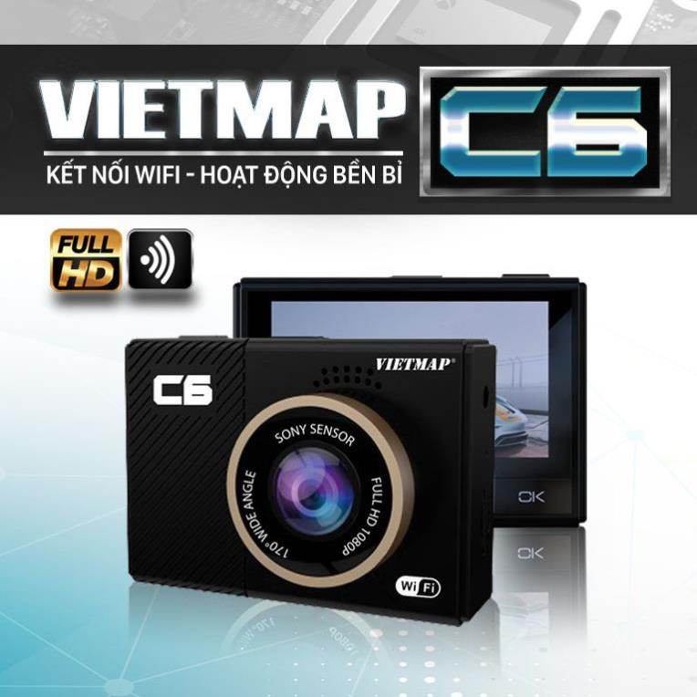 VietMap C6 - Camera Hành Trình Ô tô Có WiFi + Thẻ 32GB - HÀNG CHÍNH HÃNG