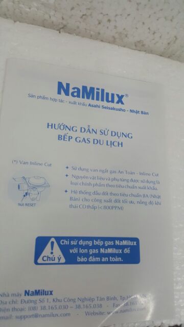 Bếp ga du lịch namilux 2021AS (BẾP INOX)