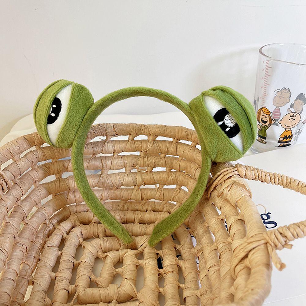 Băng Đô Cài Tóc Bản Rộng Chống Trượt WMES15H Họa Tiết Chú Ếch Dễ Thương Cho Bạn Gái